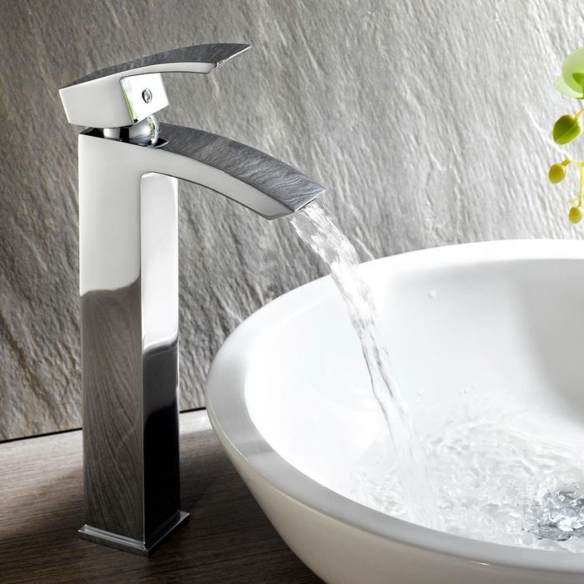 (H30) Keila Counter Top Basin Mixer Tap RRP £135.99 Chrome Plated Solid Brass Mixer cartridge