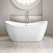 (H144) 1700mmx710mm Caitlyn Freestanding Bath. RRP £1,124.99. Visually simplistic to suit any