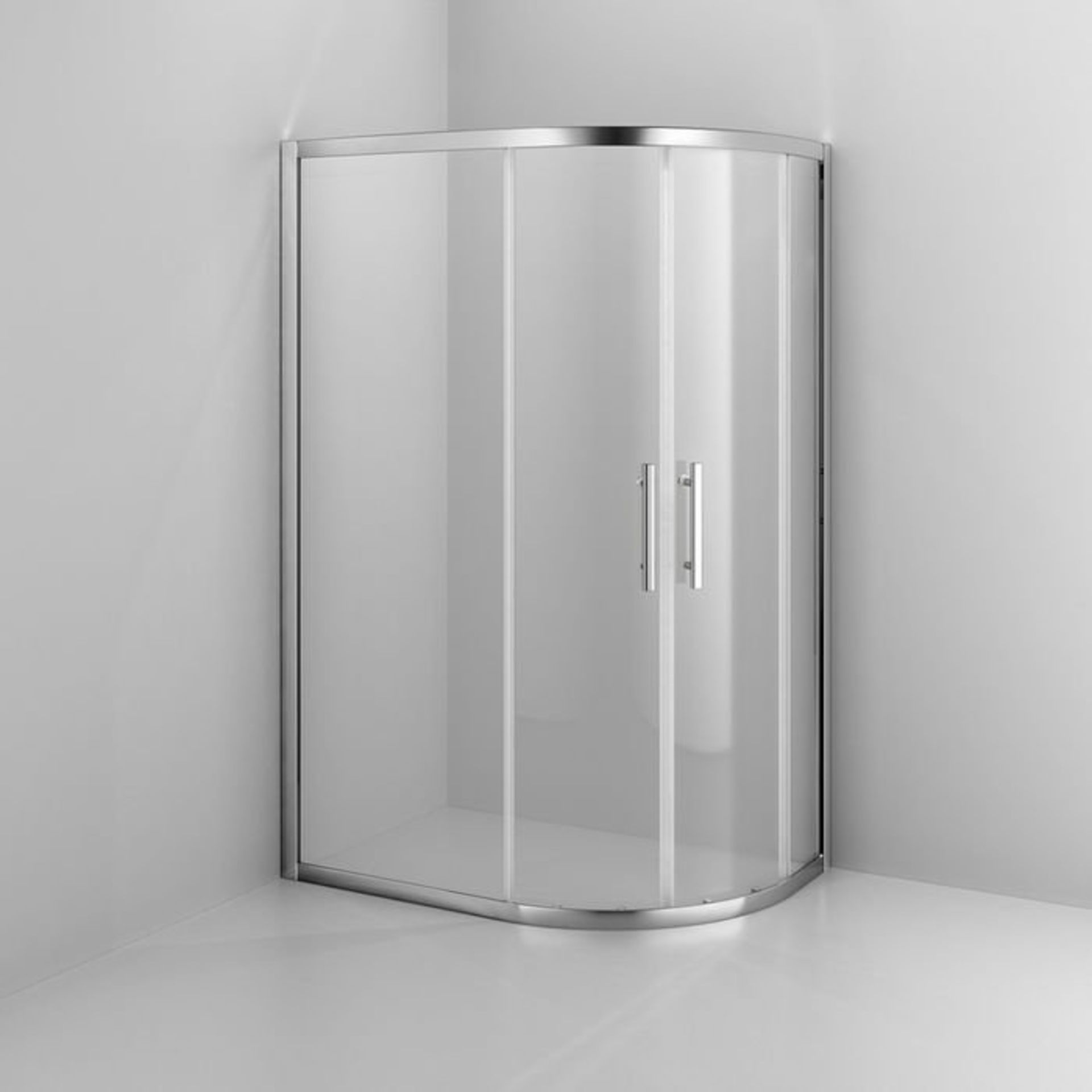 (H107) 900x1200mm - 8mm - Premium EasyClean Offset Quadrant Shower Enclosure - Reversible RRP £399. - Image 5 of 5