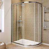 (H25) 800x1200mm - 6mm - Elements Offset Quadrant Shower Enclosure - Reversible RRP £314.99 Our