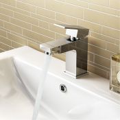(H111) Harper Basin Mixer Tap Crafted from anti-corrosive chrome plated solid brass and includes a