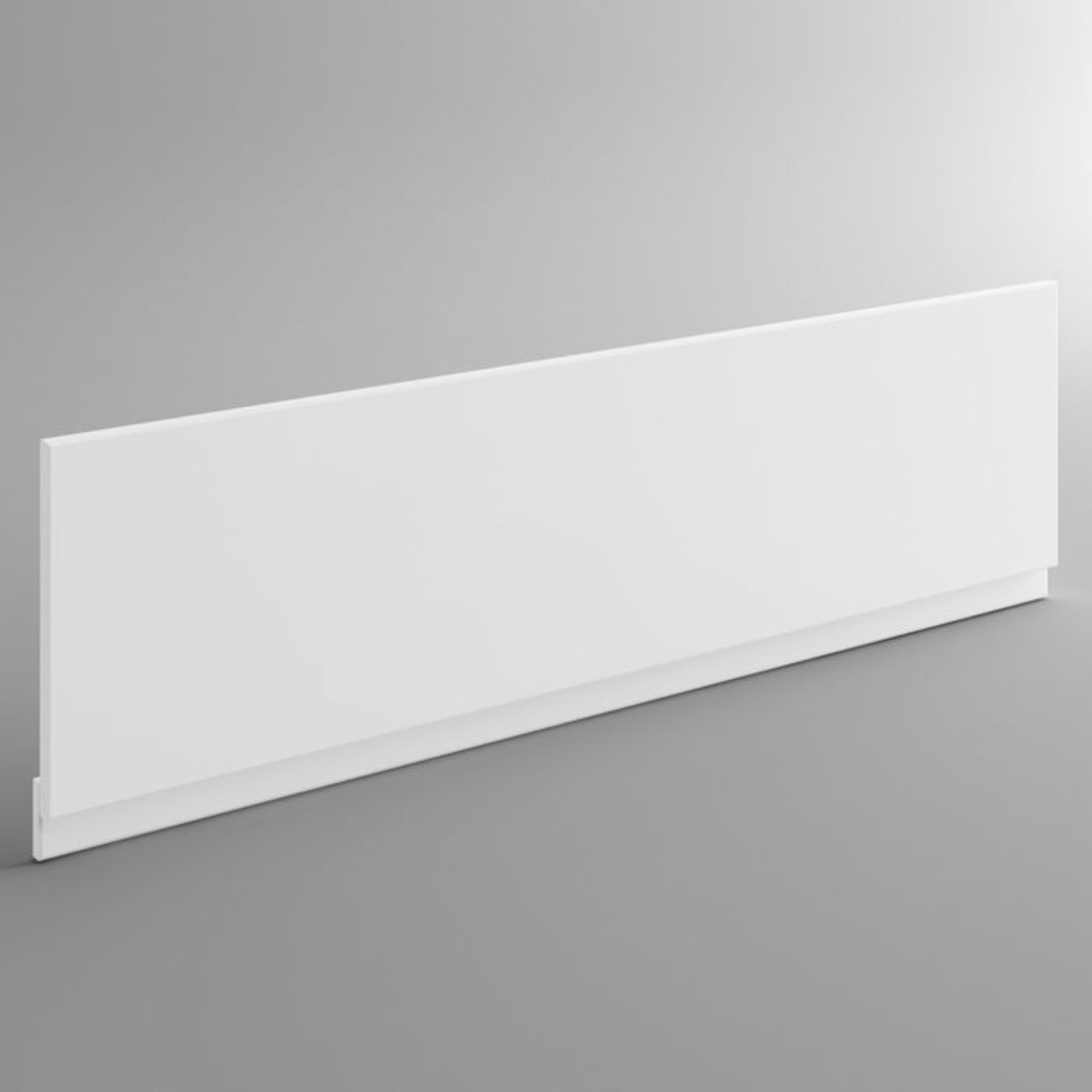 (S191) 1800mm MDF Bath Front Panel - Gloss White. RRP £89.99. 18mm thick durable MDF board - Image 2 of 2