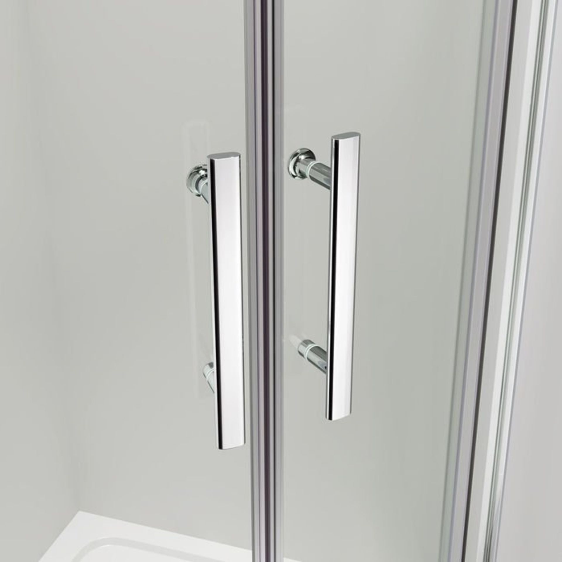 (H107) 900x1200mm - 8mm - Premium EasyClean Offset Quadrant Shower Enclosure - Reversible RRP £399. - Image 4 of 5