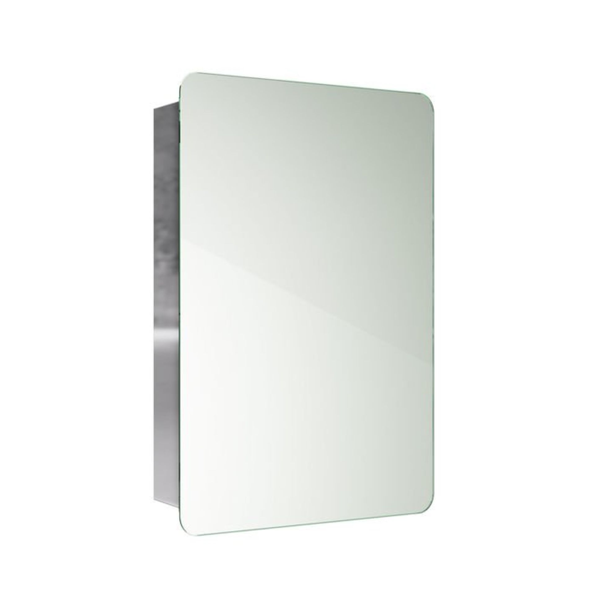 (H18) 660x460mm Liberty Stainless Steel Sliding Door Mirror Cabinet RRP £249.99 Made from high-grade - Image 3 of 4