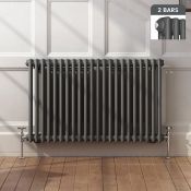 (H153) 600x1008 Anthracite Double Panel Horizontal Colosseum Traditional Radiator. RRP £524.99.