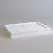 (H85) 1200x900mm Rectangular Stone Shower Tray RRP £374.99 Low profile easy plumb design Gel
