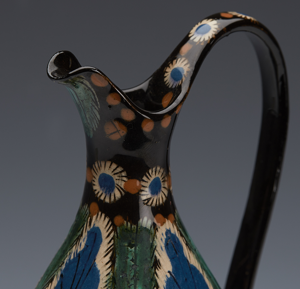 Antique Swiss Alt Thoune Majolica Jug Signed As Late 19Th C. - Image 9 of 11