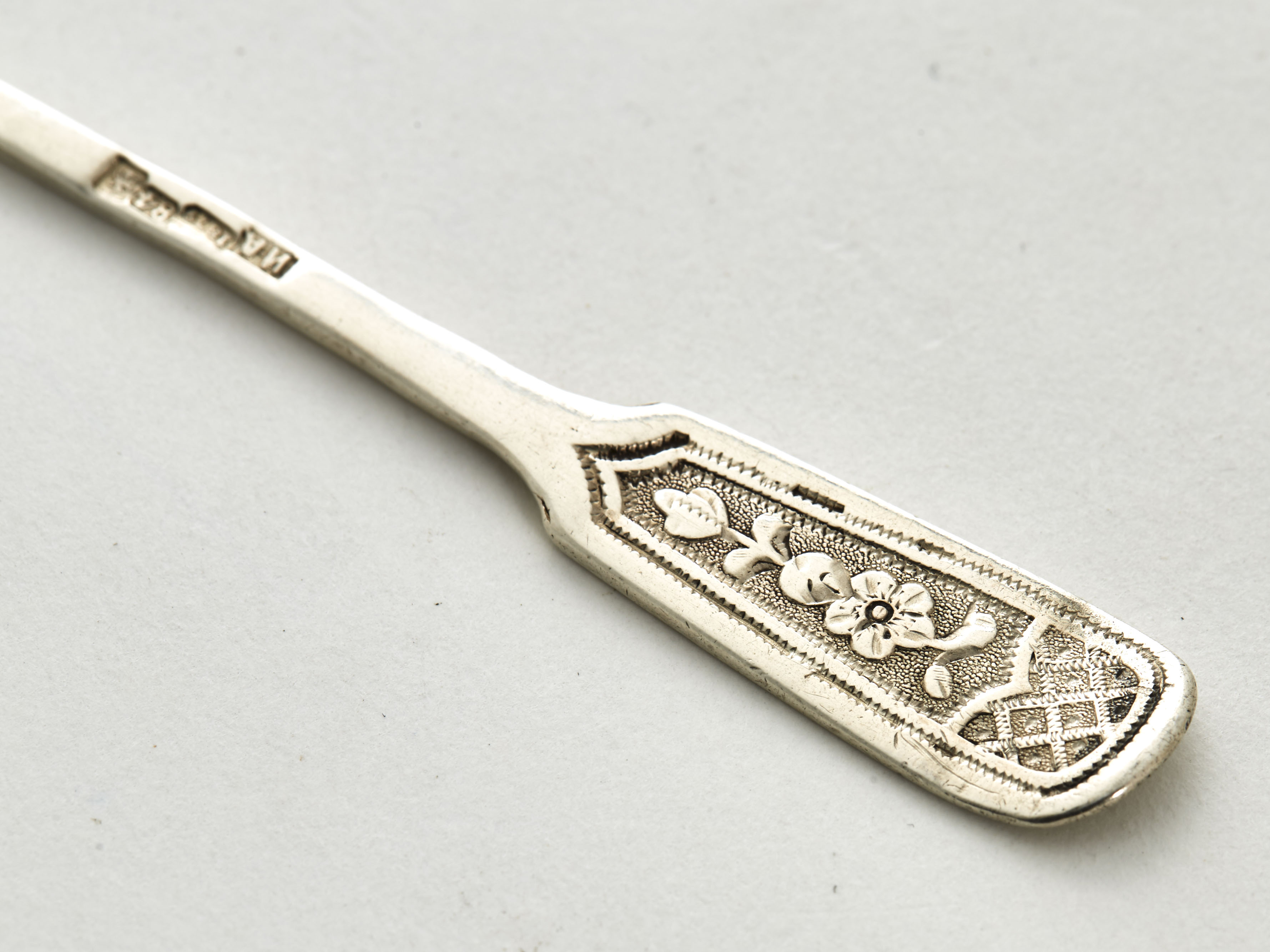 Antique Russian Engraved Silver Spoon Ivan Alexeyev 1879 - Image 2 of 6