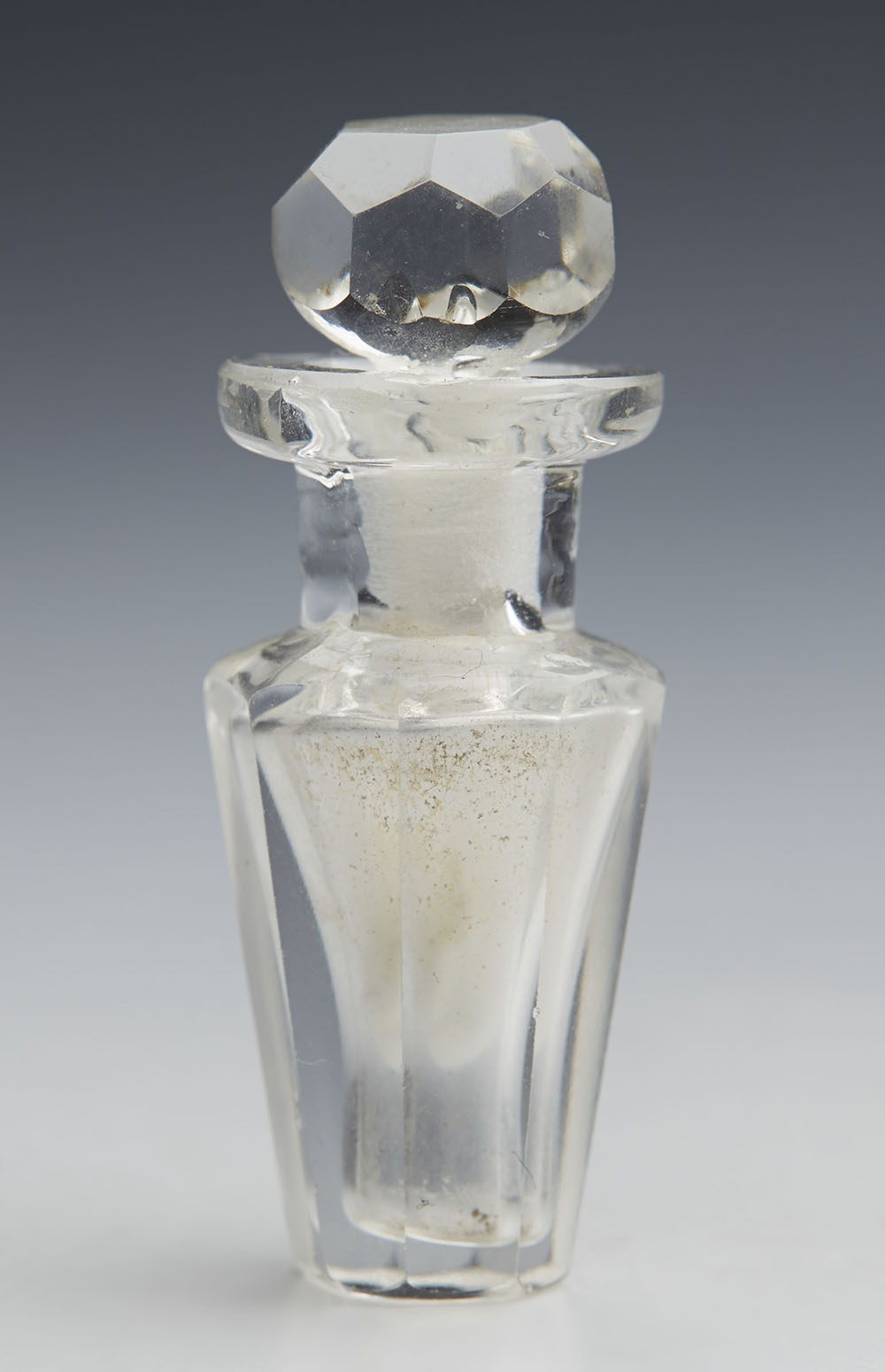 Antique Miniature Cut Glass Scent Bottle 19Th C.