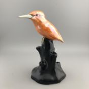 1920s Carlton Ware Kingfisher Hat Pin Holder /Bud Vase Wiltshaw & Robinson c1925