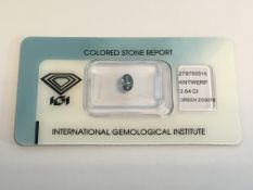 0.54ct Natural Zoisite with IGI Certificate