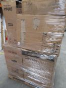 (A9) Pallet To Contain 9 Items Of Various Bathroom Stock To Include: Basin Cabinet, Toilet Pan,