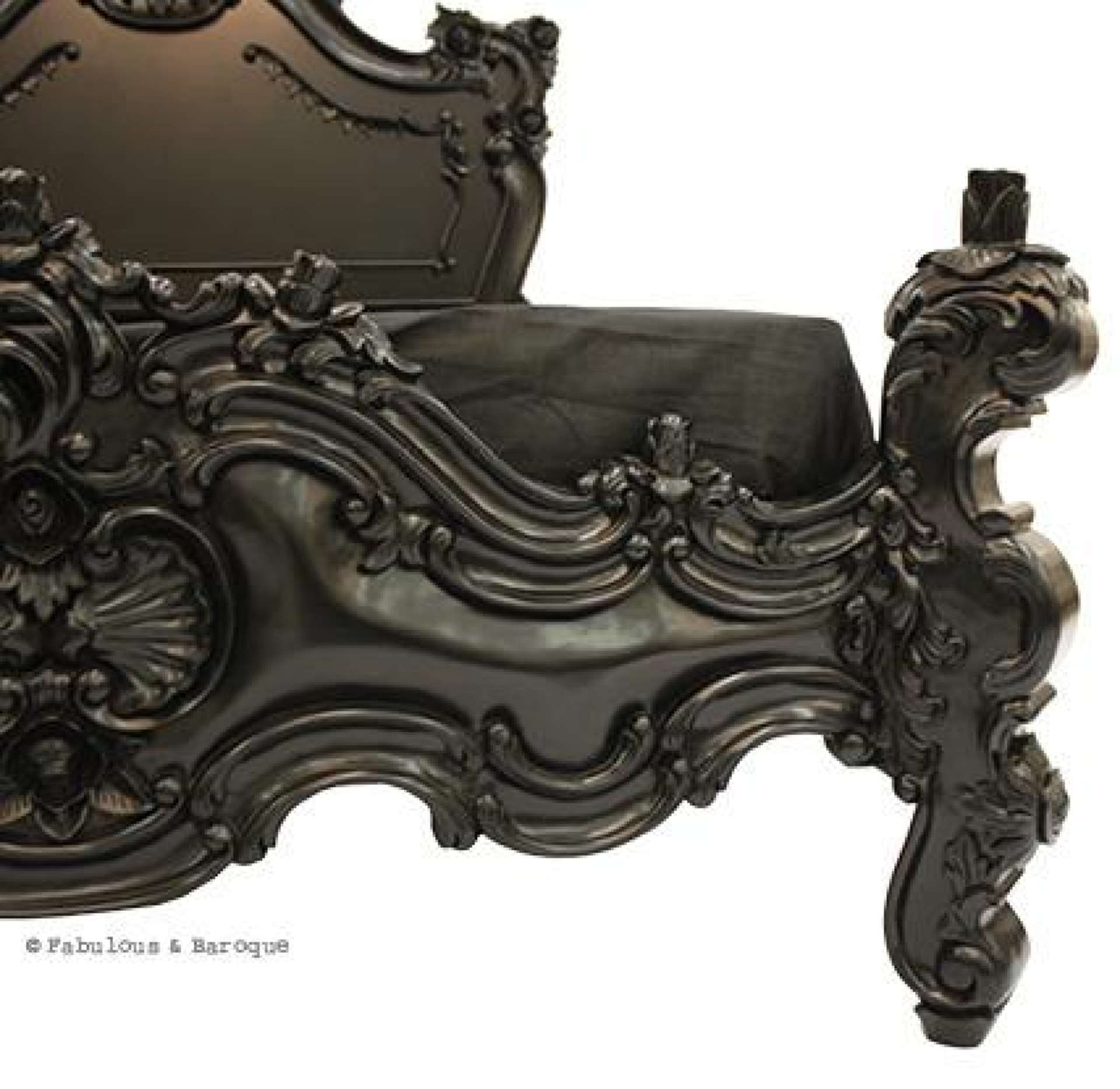 1x King Size 5' Royal Fortune Montespan Bed, Black - Image 3 of 6