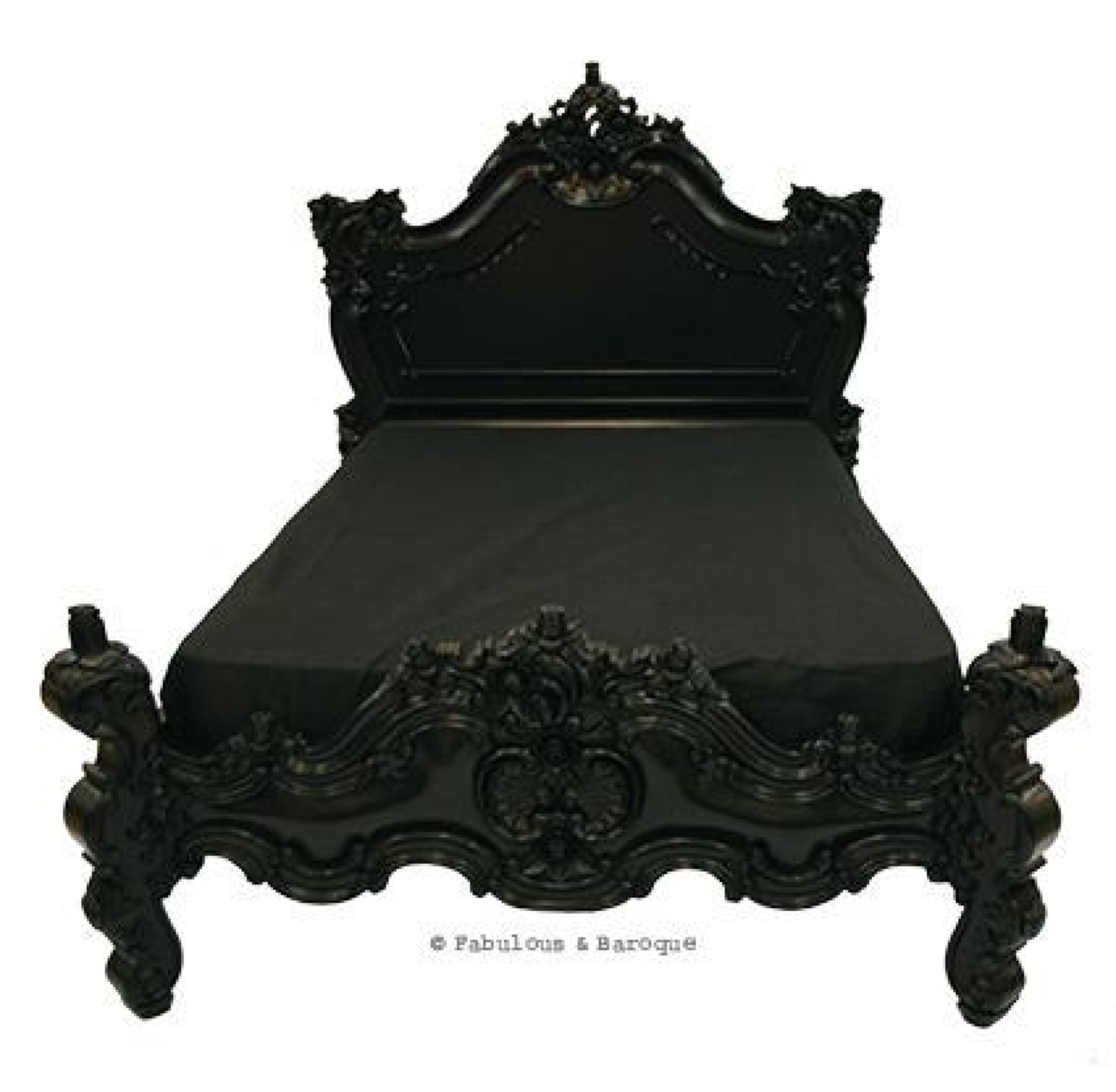 1x King Size 5' Royal Fortune Montespan Bed, Black - Image 5 of 6