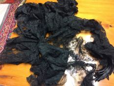 Selection of black lace