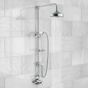 (H182) Traditional Exposed Shower Kit Medium Head & Soap Dish. RRP £499.99. We love this because