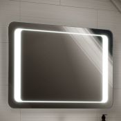 (Y57) 800x600mm Quasar Illuminated LED Mirror. RRP £349.99. Energy efficient LED lighting with
