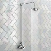 (Y148) Traditional Exposed Thermostatic Shower Kit & Medium Head. Traditional exposed valve