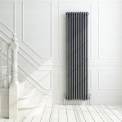 (Y215) 1800x468mm Anthracite Triple Panel Vertical Colosseum Traditional Radiator. RRP £409.99.
