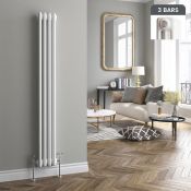 (Y144) 1500x200mm White Triple Panel Vertical Colosseum Traditional Radiator. RRP £243.99. Low