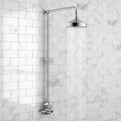 (Y50) Traditional Exposed Thermostatic Shower Kit & Medium Head. Traditional exposed valve completes