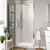 (Y12) 1200mm - 8mm - Premium EasyClean Hinged Shower Door. RRP. £459.99. 8mm EasyClean glass - Our