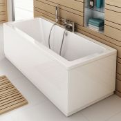 (Y225) 1700x750x540mm Square Double Ended Bath. RRP £349.99. INCLUDES SIDE & END PANELS.