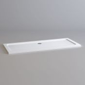(Y230) 1700x700mm Rectangular Ultraslim Stone Shower Tray. RRP £449.99. Low profile ultra slim