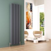 (H76) 1800x470mm Aluminium Anthracite Vertical Radiator RRP £349.99 Made from Aluminium Up to a
