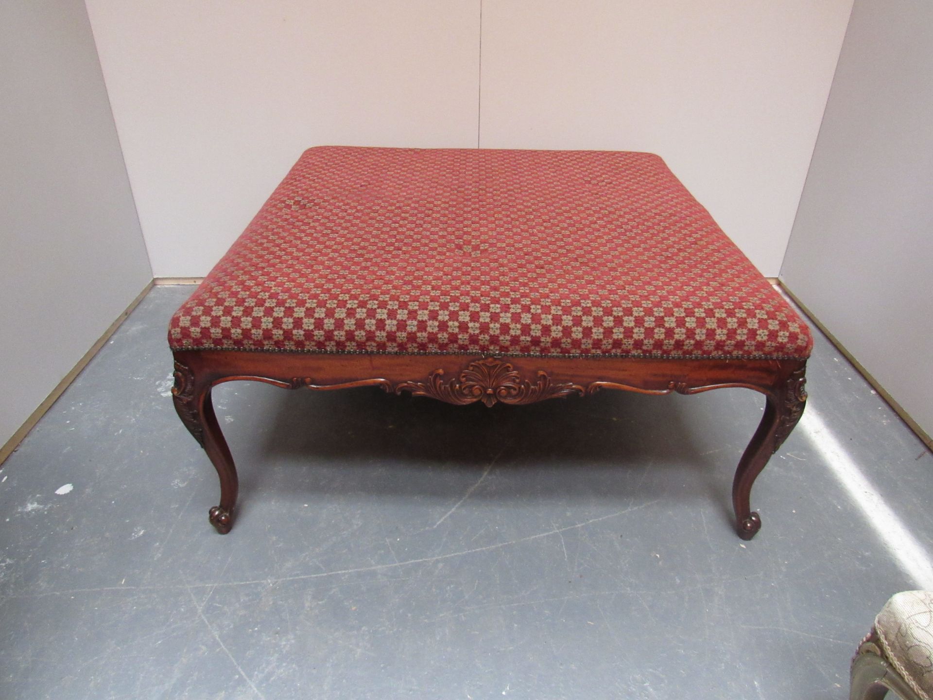 Large Victorian style free standing centre stool