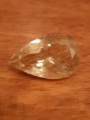 19.45 Ct natural rutile quartz. Natural stone.