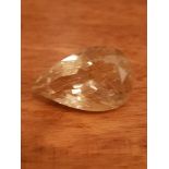 19.45 Ct natural rutile quartz. Natural stone.