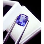 Ct 4.67 GGL Certified Tremendous Natural Cushion Cut Tanzanite Gems. Natural stone.