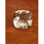 10.72 Ct natural green amethyst certificate IGL. Natural stone.