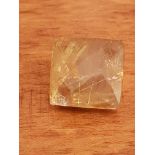 18.35 Ct natural rutile quartz certificate IGL. Natural stone.