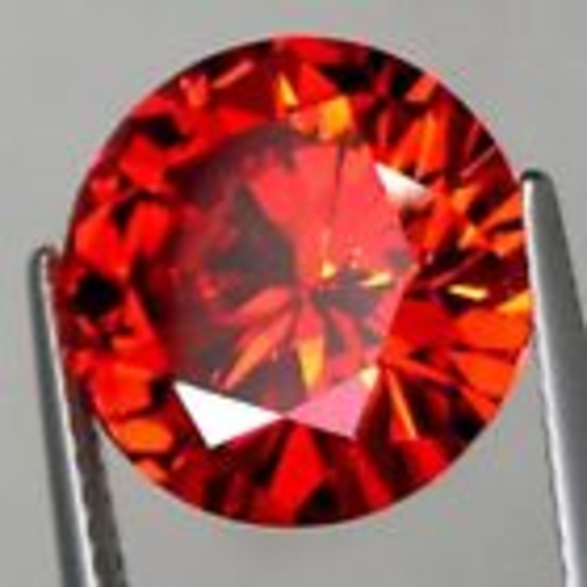 Beautiful 14mm Round Cut Unheated 17, 30 Ct Stunning Red Padparadscha Sapphire Gemstone