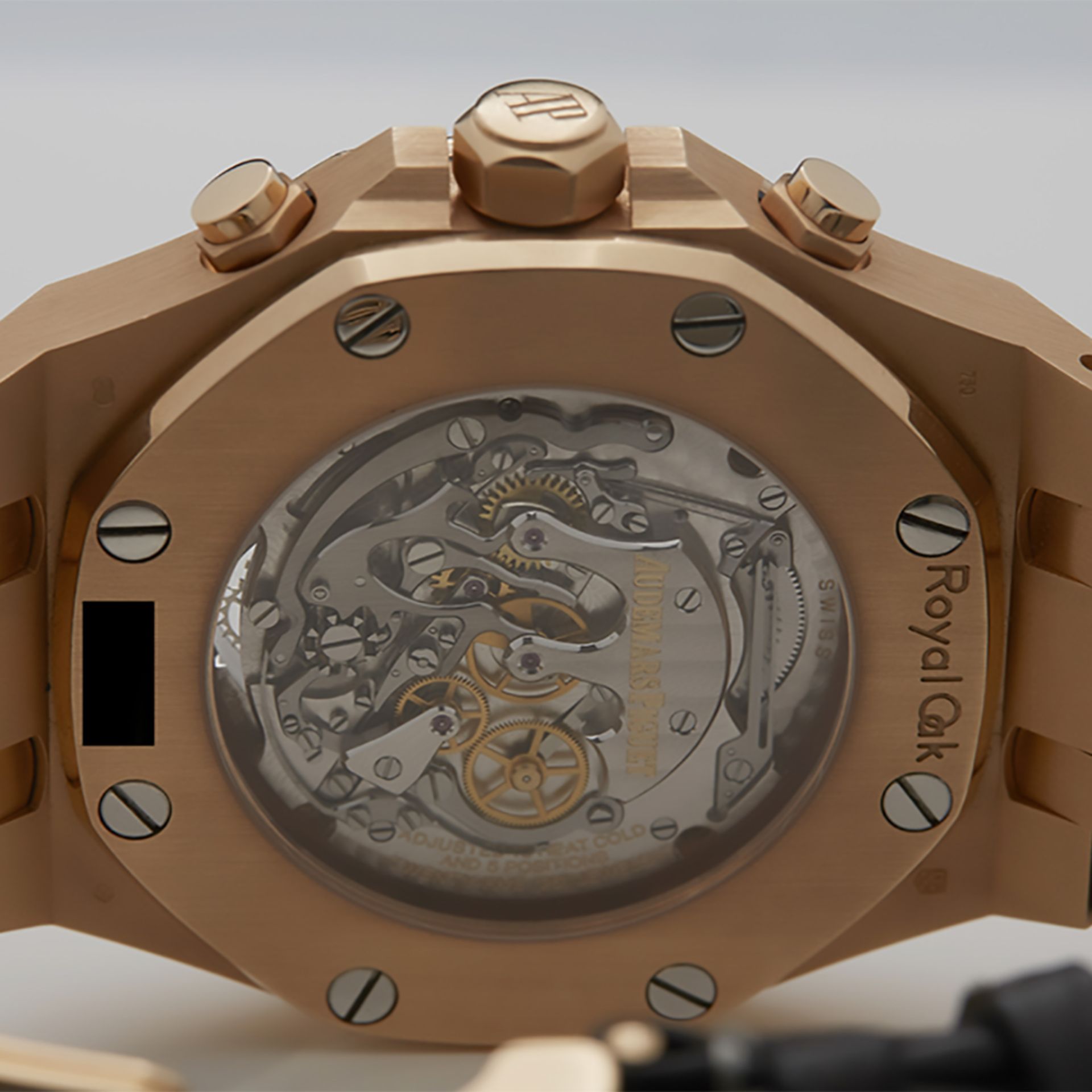 Audemars Piguet Royal Oak XL Tourbillon Chronograph 44mm 18K Rose Gold - 25977.OR.OO.D005.CR.01 - Bild 8 aus 9