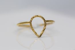 9ct Yellow Gold Decorative Ring