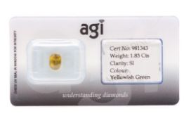 AGI Capsulated Sphene, Weight- 1.83 Carat