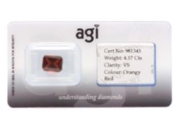 AGI Capsulated Spinel, Weight- 4.17 Carat,