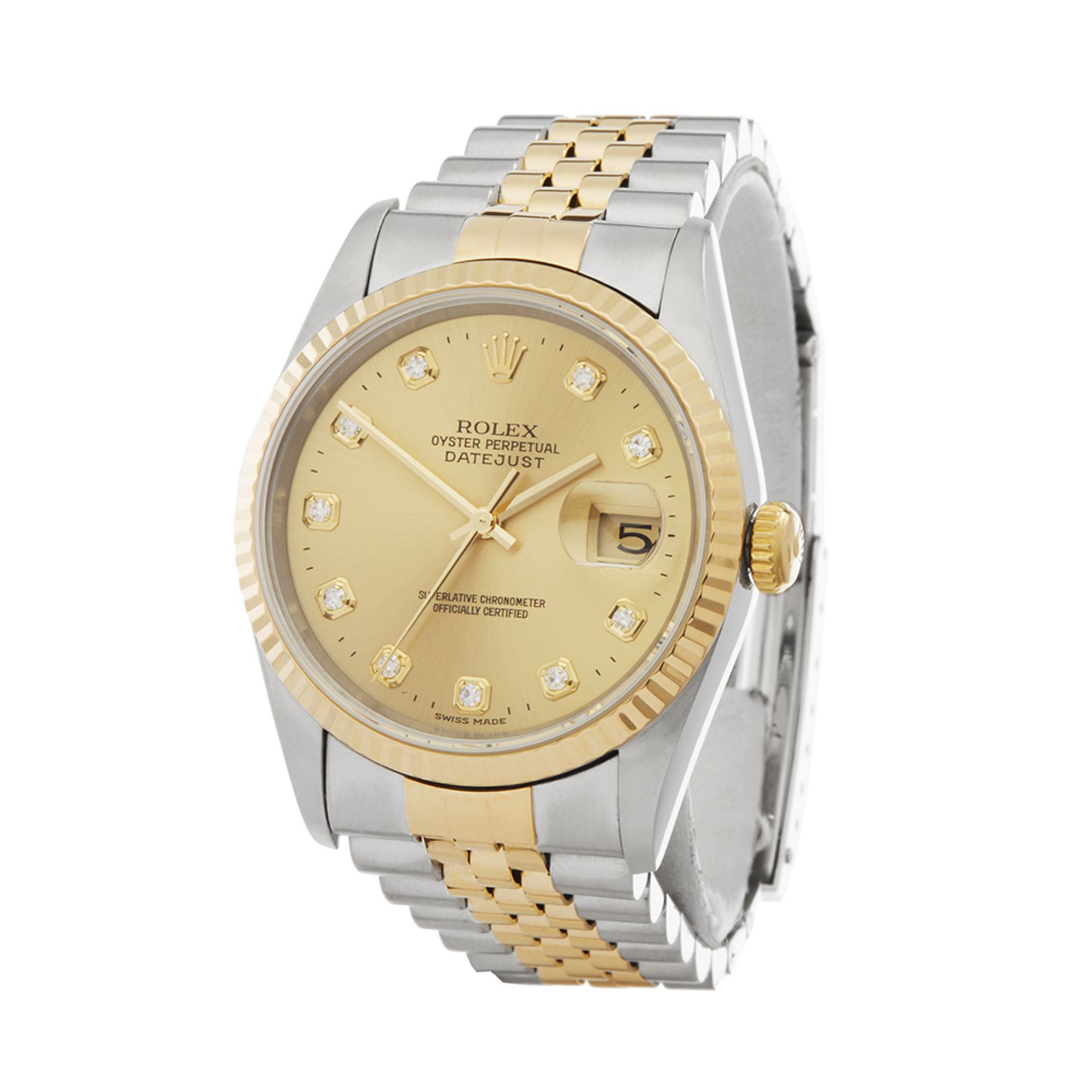 Rolex Datejust 36 Stainless Steel & 18K Yellow Gold - 16233 - Image 3 of 7