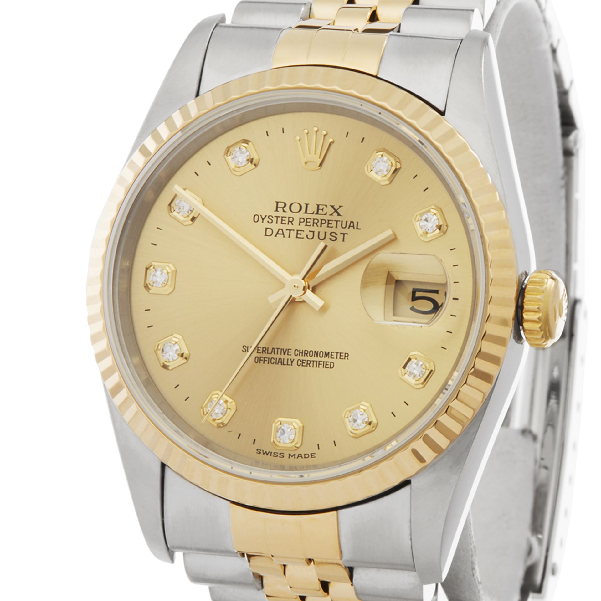 Rolex Datejust 36 Stainless Steel & 18K Yellow Gold - 16233