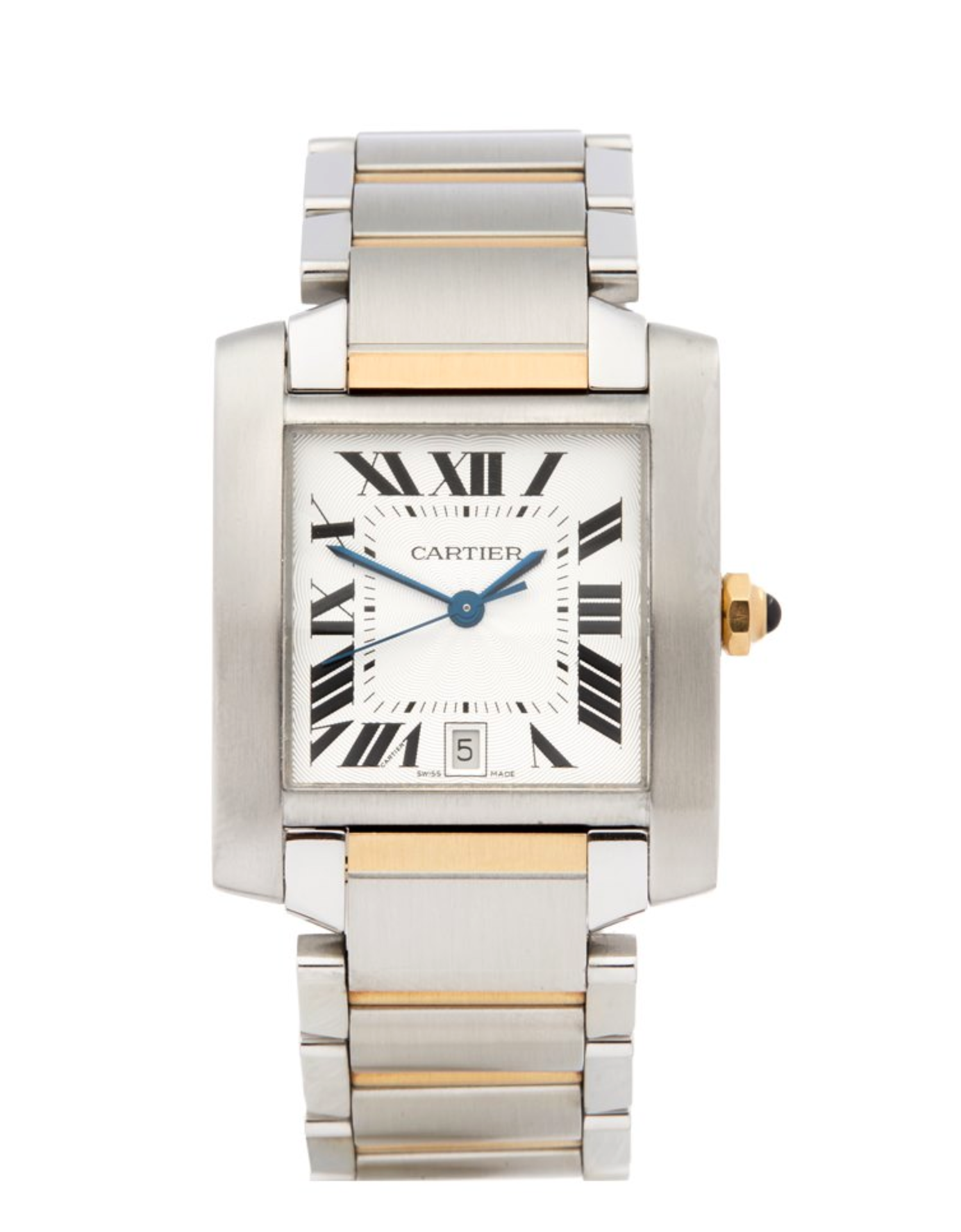 Cartier Tank Francaise Stainless Steel & 18K Yellow Gold - W51005Q4 - Image 6 of 7