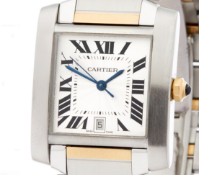 Cartier Tank Francaise Stainless Steel & 18K Yellow Gold - W51005Q4