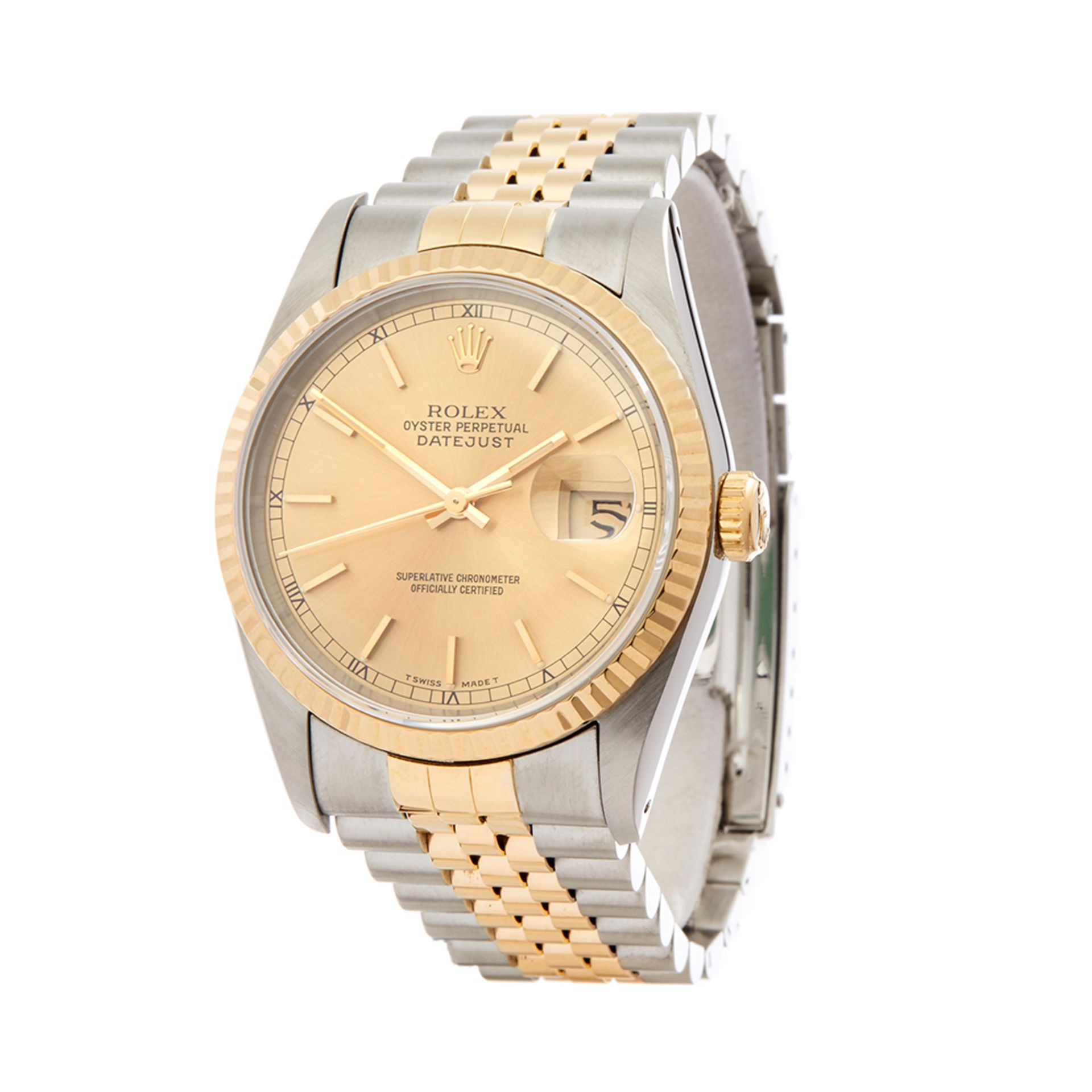 Rolex Datejust 36 Stainless Steel & 18K Yellow Gold - 16233 - Image 3 of 7