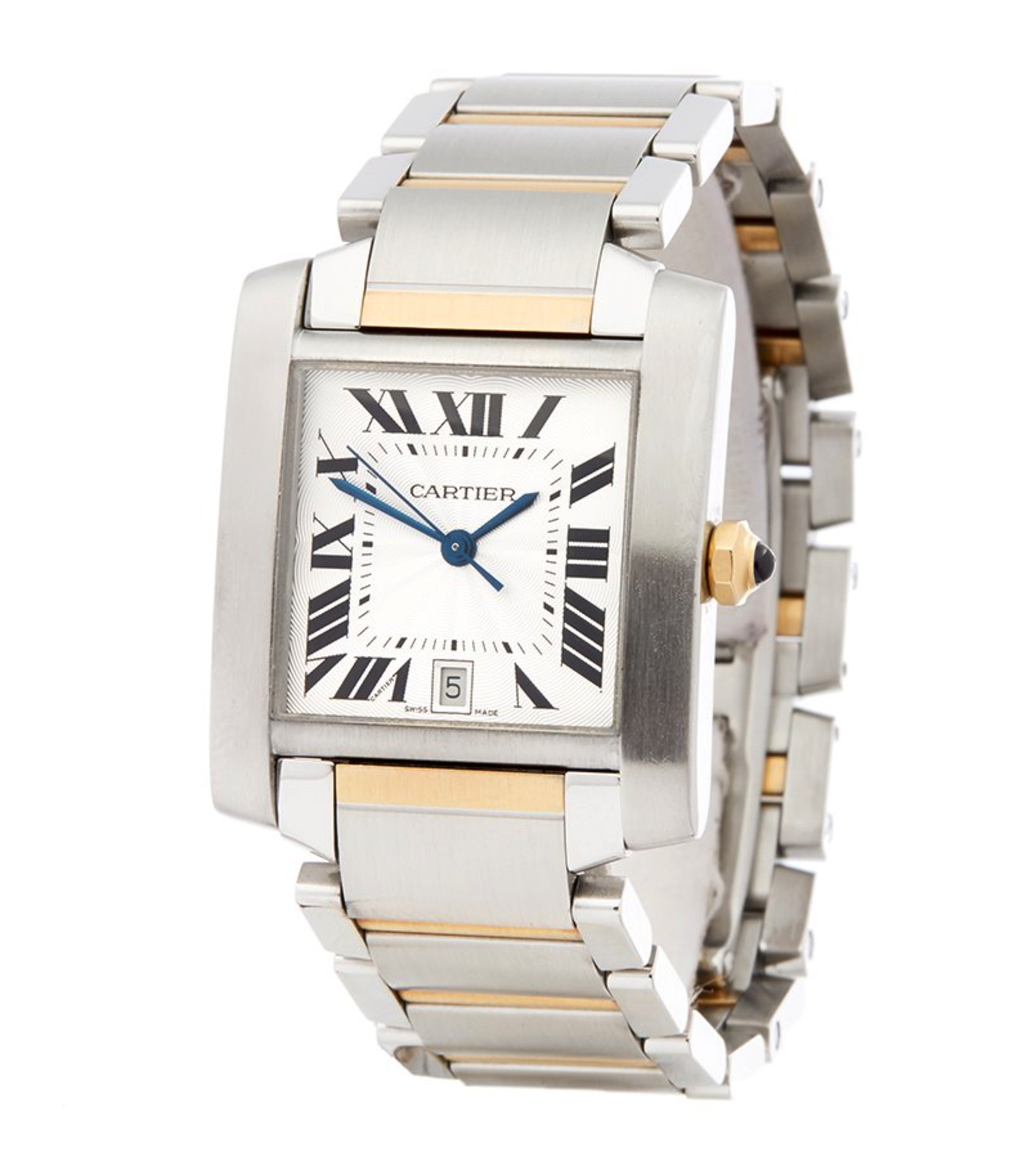 Cartier Tank Francaise Stainless Steel & 18K Yellow Gold - W51005Q4 - Image 7 of 7