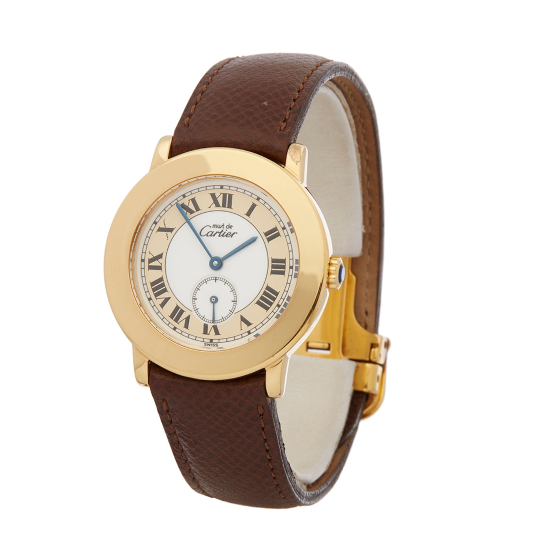 Cartier Ronde Vermeil Gold - 1810 - Bild 3 aus 8