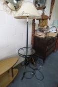 Cast Iron Table With Lamp