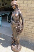 Tall Female Figurine - 50 Inches In Height