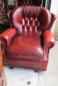Leather Chesterfield Rocking Chair